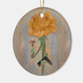 Rosegiftsの大工のばら色のクリスマスのオーナメント セラミックオーナメント (左)