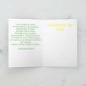 Rosegits薄いバラグリーティングカード。 カード (内部)