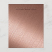 ROSEGOLDクリスマス食べドリンクBeメリータイポグラフィ (裏面)