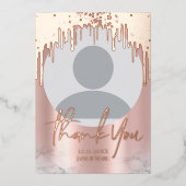 Rosegoldグリッタードリップス 箔シーズンカード (正面)