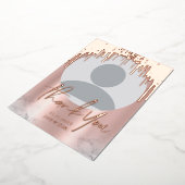 Rosegoldグリッタードリップス 箔シーズンカード (回転した状態)