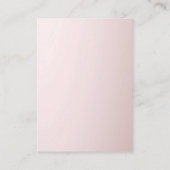 Rosegoldグリッター割引カード 割引カード (裏面)