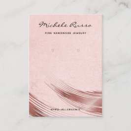 Rosegold手作りQRコードジュエリー表示カード コーリングカード