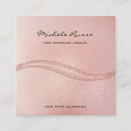 Rosegold手作りQRコードジュエリー表示カード コーリングカード