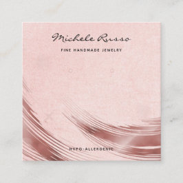 Rosegold手作りQRコードジュエリー表示カード コーリングカード