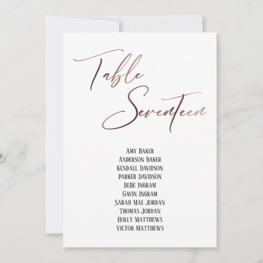 Rosegold手書き表17席グラフ (正面)