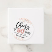 RoseGold紙吹雪応援から50年メッセージカード フェイバータグ (インサイチュ)