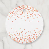 RoseGold紙吹雪応援から50年メッセージカード フェイバータグ (裏面)