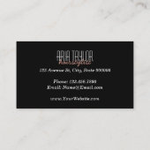 RoseGold美容師は大理石の名刺を切ります 名刺 (裏面)