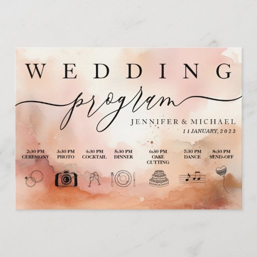 RoseGold Earthone Waterカラー結婚のアイコン プログラム (正面)