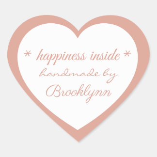 Rosegold handmade by X, Custom Elegant   ハートシール