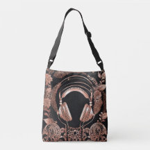 Rosegold Headphones Ai art