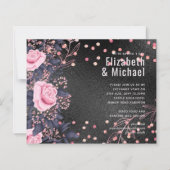 Rosegold Metallicの結婚グリッター外観 (正面)