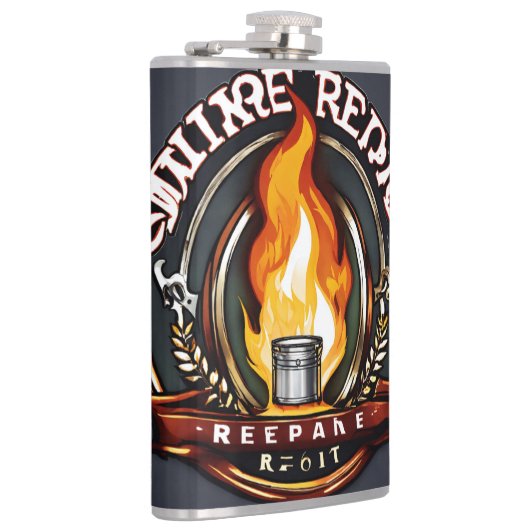 #rosegoldvinylflaskVinylWrappedFlask フラスク (右)