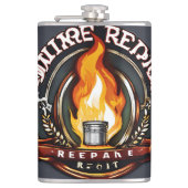 #rosegoldvinylflaskVinylWrappedFlask フラスク (正面)