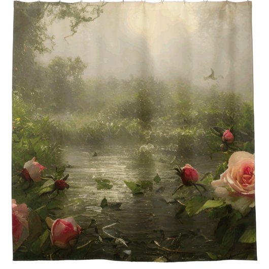 RoseLake – シャワーカーテン (正面)