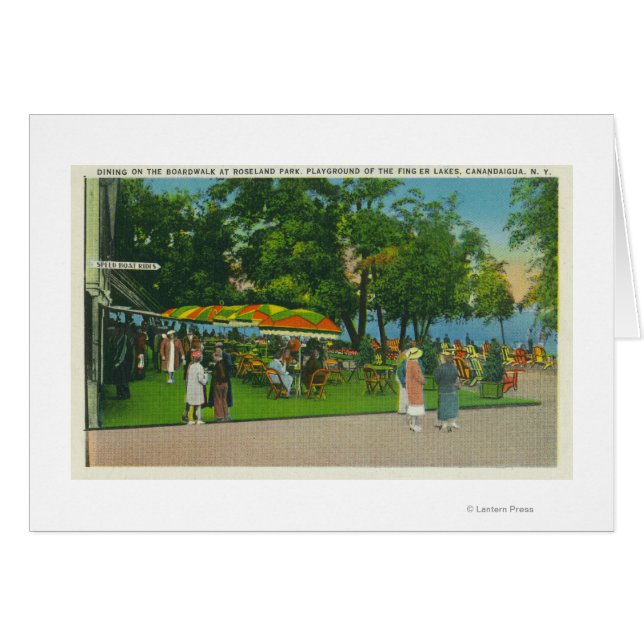 Roseland Park Sceneのボードウォークでの食事 (正面横)