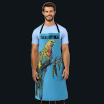 Rosella Parrot Birds Blue Pattern Mens Dads Apron エプロン<br><div class="desc">Rosella Parrot Birds Blue Pattern Mens Dads Apron Apron. This lovely art apron,  would compliment any occasion. Designed from one of my original flower paintings.</div>