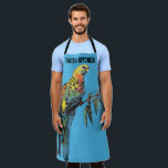 Rosella Parrot Birds Blue Pattern Mens Dads Apron エプロン<br><div class="desc">Rosella Parrot Birds Blue Pattern Mens Dads Apron Apron. This lovely art apron,  would compliment any occasion. Designed from one of my original flower paintings.</div>