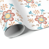 Rosemalingの包装紙1 ラッピングペーパー (ロールコーナー)