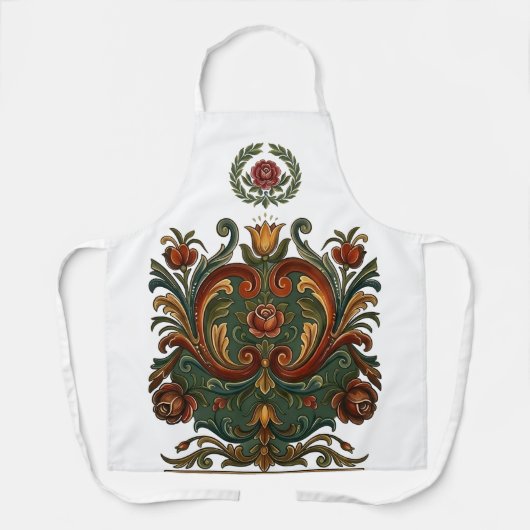 rosemaling エプロン (正面)
