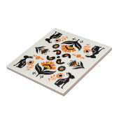 Rosemaling Norwegian Folk Art タイル (側面)