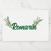 Rosemary フードラベル (シングルラベル)