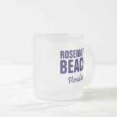 Rosemary Beach Florida Coffee Mug フロストグラスマグカップ (正面右)