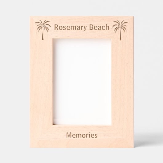 Rosemary Beach Florida Laser Engraved frame レーザー彫刻フレーム (正面)