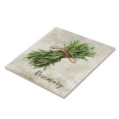 Rosemary Rustic Herbs  Faux Ceramic Tile タイル (側面)
