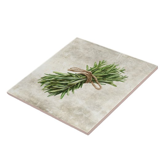Rosemary Rustic Herbs Spices Faux タイル (側面)