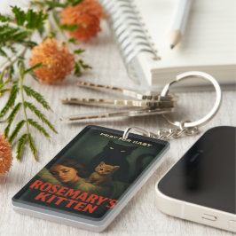 Rosemary’s Kitten – Vintage Horror Cat Parody キーホルダー