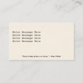 Rosemary Sage：介護者の名刺 名刺 (裏面)