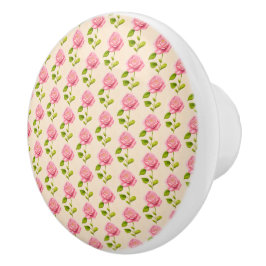 Rosen Muster rosa pink セラミックノブ