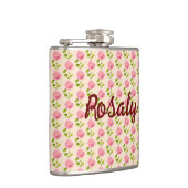 Rosen Muster rosa pink フラスク (右)