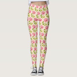 Rosen Muster rosa pink レギンス