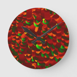  Rosenblätter abstrakt ラウンド壁時計