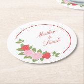 Roses ラウンドペーパーコースター (アングル)