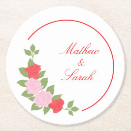 Roses ラウンドペーパーコースター