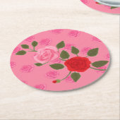 Roses ラウンドペーパーコースター (アングル)