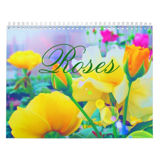Roses 2018 Custom Calendar カレンダー (カバー)