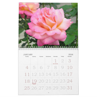Roses 2018 Custom Calendar カレンダー