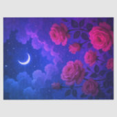 Roses and Moonlight Tissue Paper 薄葉紙 (正面)