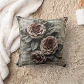 Roses and Music Sheets クッション (ブランケット)