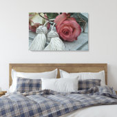 Roses and Tassels canvas print キャンバスプリント (インサイチュ (寝室))