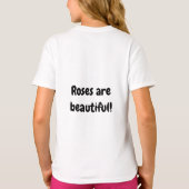 roses are beautiful tシャツ (裏面)