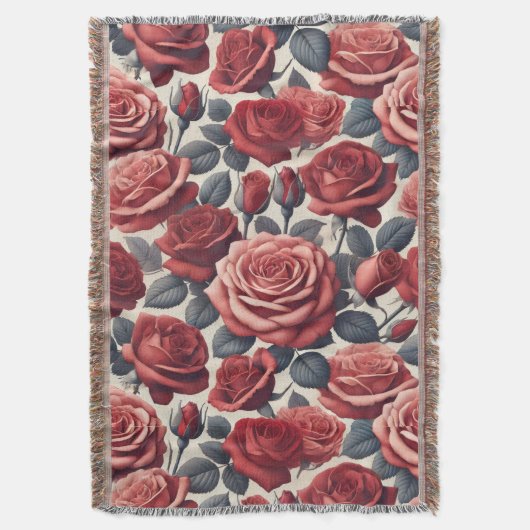 Roses are Red スローブランケット (正面縦)