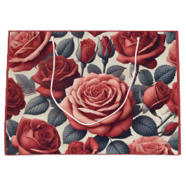 Roses are Red ラージペーパーバッグ