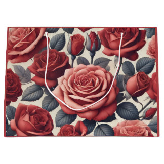 Roses are Red ラージペーパーバッグ