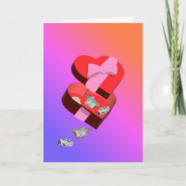 Roses are red, chocolates are gone カード